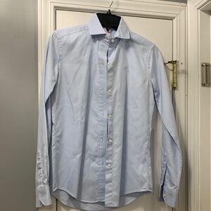 ANN MASHBURN Sky Blue Men's Dress Shirt